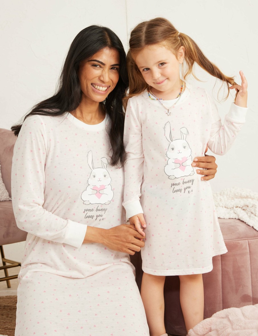 Women Millers Nighties | Long Sleeve Kids Printed Nightie