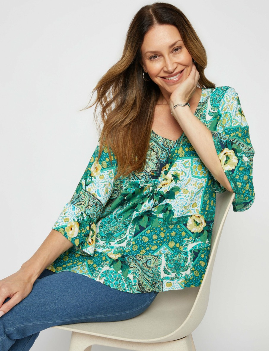 Women Millers Shirts & Blouses | Millers 3/4 Sleeve Frill Hem Blouse