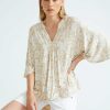 Women Katies Tunics | Katies Short Angel Sleeve Knit Top