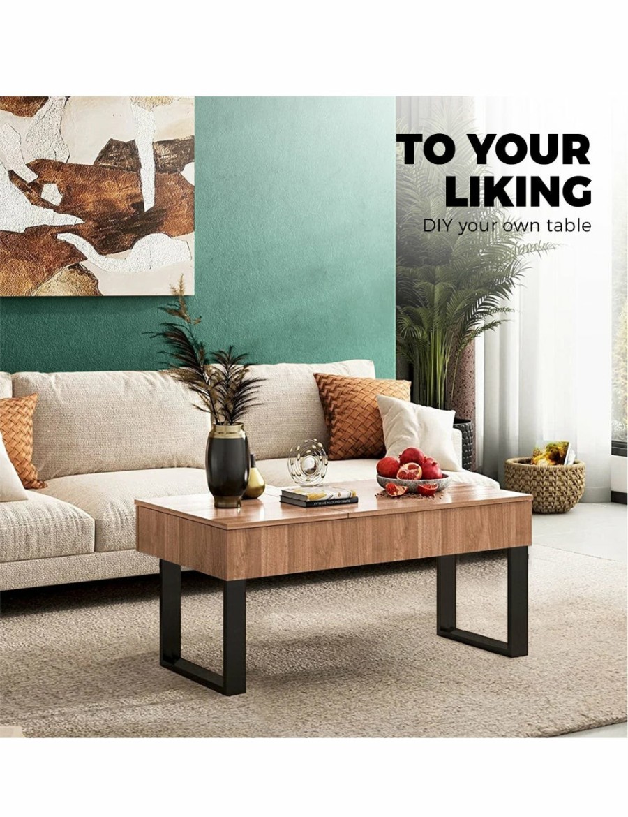 Home And Lifestyle Oikiture Tables | Oikiture 2X Coffee Dining Table Legs Bench Box Diy Steel Metal Industrial 40Cm