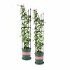 Outdoors Soga Garden Decor | Soga 2X 133Cm 4-Bar Plant Frame Stand Trellis Vegetable Flower Herbs Outdoor Vine Support Garden Rack With Rings