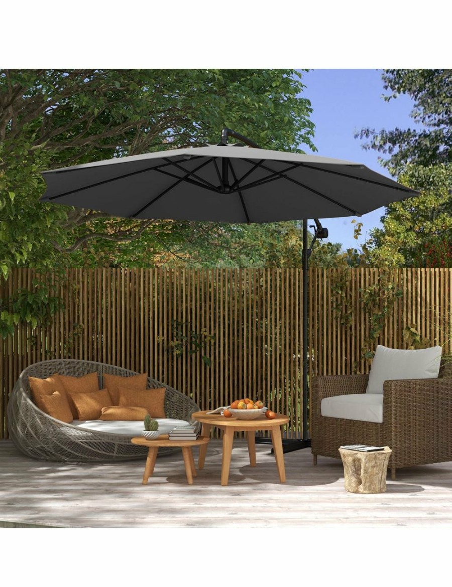 Outdoors Milano | Milano Outdoor 3 Metre Cantilever Umbrella With Bonus Cover