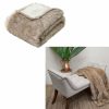 Home And Lifestyle Manchester House Blankets | J Elliot Home Brown Fox Luxury Faux Fur Throw 130 X 160Cm