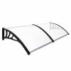 Outdoors Noveden | Noveden Window Door Awning Canopy Outdoor Uv Patio Rain Cover Clear White 1M X 2.4M Type 1