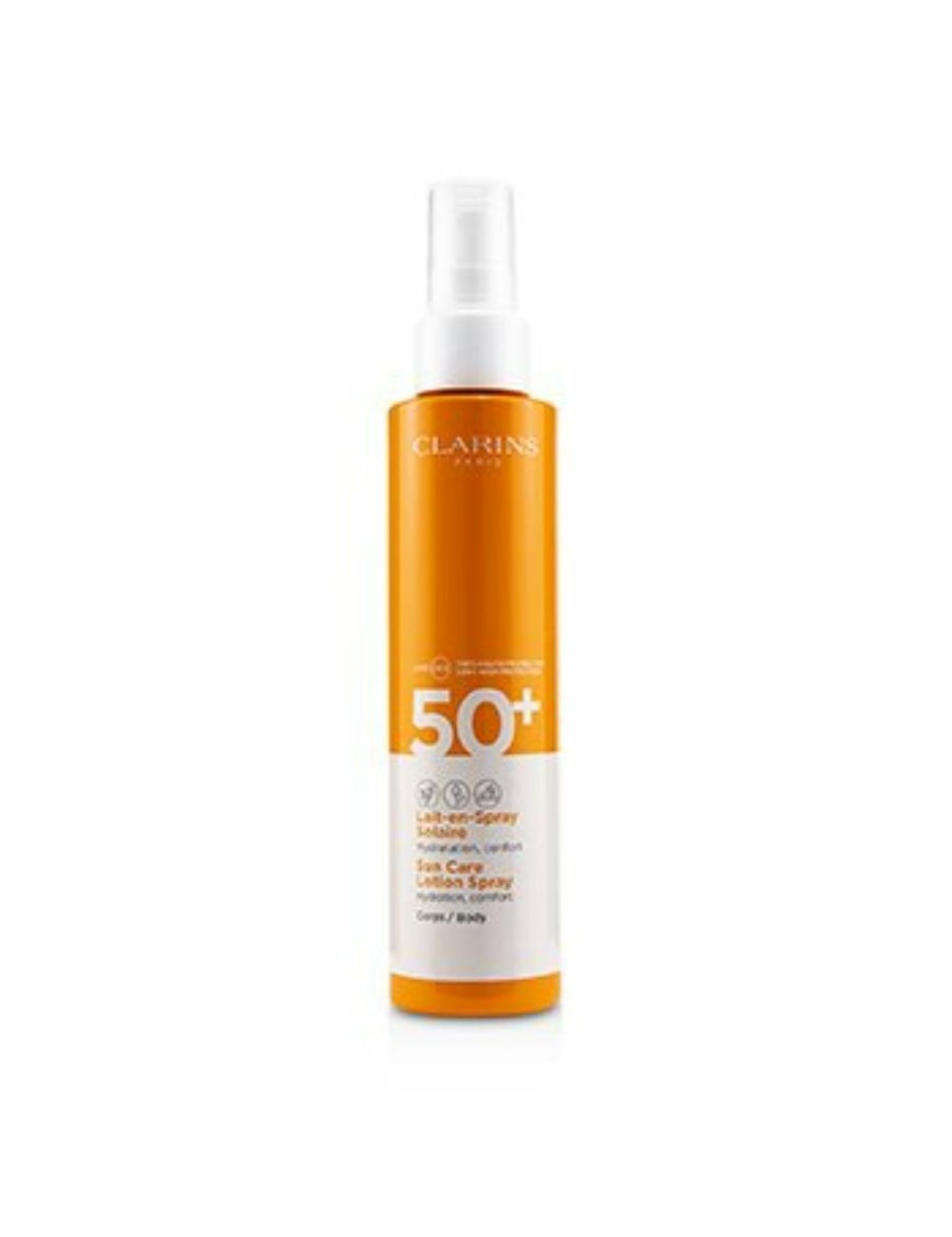 Beauty Clarins Hand And Body Moisturisers | Clarins Sun Care Body Lotion Spray Spf 50 150Ml/5Oz