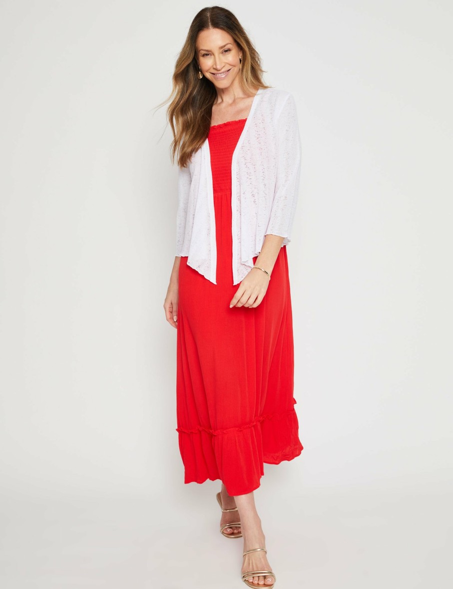 Women Millers Kaftans | Millers 3/4 Sleeve Knit Cover Up Cardigan