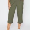 Women Millers Crops & Capris | Millers Crop Length Tab Hem Pull On Cargo Pant