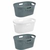 Home And Lifestyle BOXSWEDEN Clothes Airers & Baskets | 3X Boxsweden Hudson 40L Laundry Basket Storage Clothes Hamper Organiser Assorted