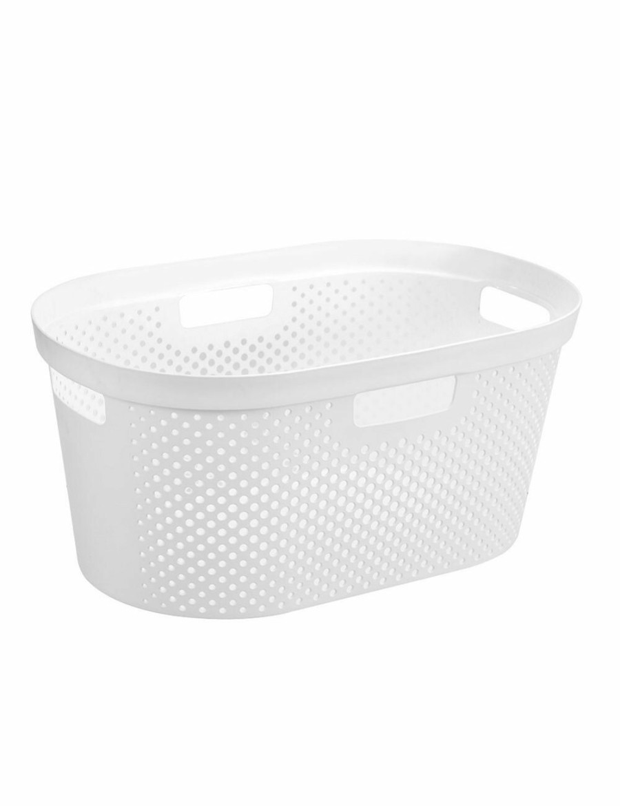 Home And Lifestyle BOXSWEDEN Clothes Airers & Baskets | 3X Boxsweden Hudson 40L Laundry Basket Storage Clothes Hamper Organiser Assorted