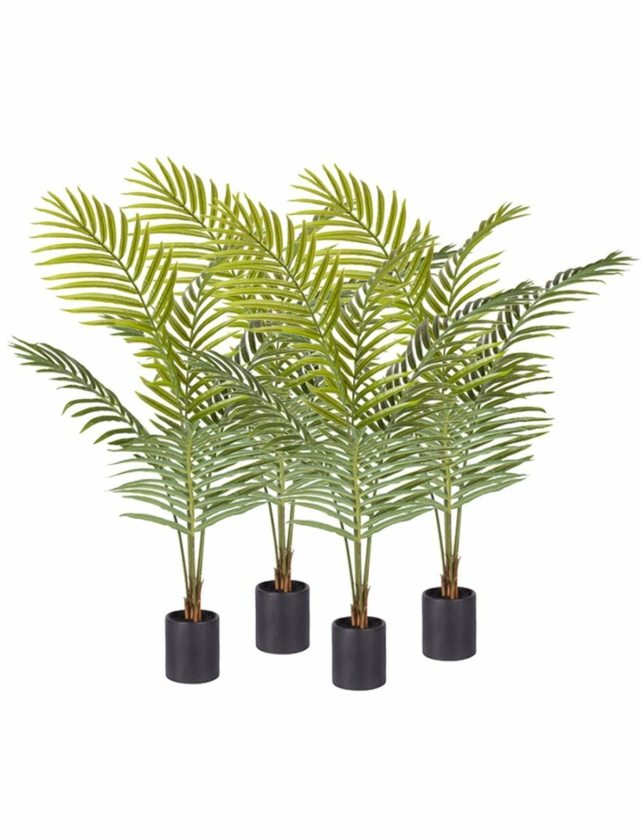 Home And Lifestyle Soga Artifical Plants | Soga 4X 120Cm Green Artificial Indoor Rogue Areca Palm Tree Fake Tropical Plant Home Office Decor