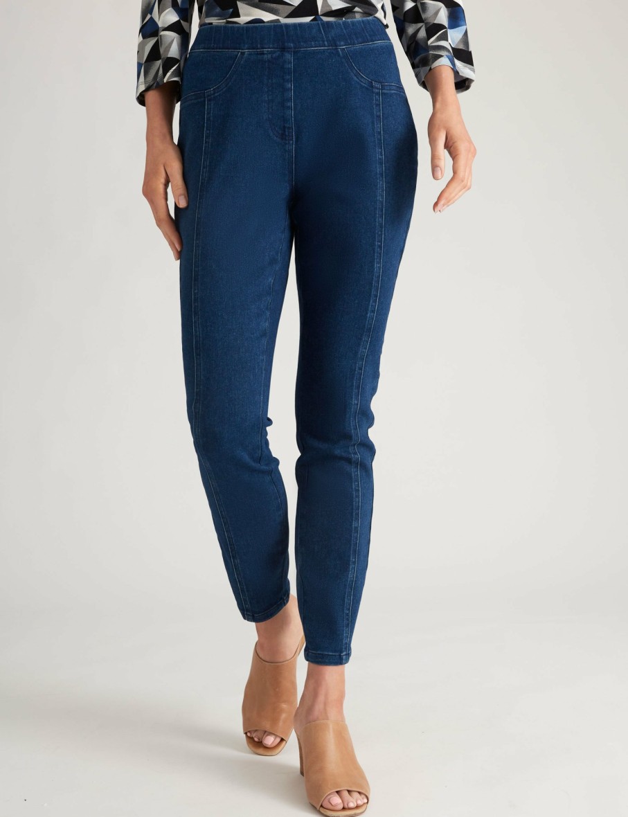 Women Millers Jeans | Miller Full Length Seam Detail Coloured Jegging