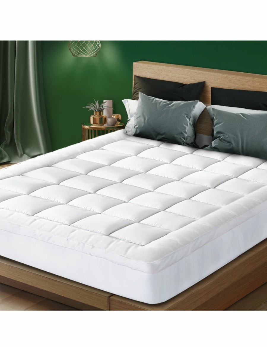 Home And Lifestyle Bedra Bedding Mattresses | Bedra Mattress Topper Microfibre Pillowtop Protector Underlay Pad King