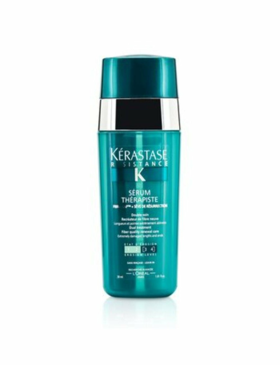 Beauty Kerastase Treatments | Kerastase Resistance Serum Therapiste Dual Treatment Fiber Quality Renewal Care (Extremely Damaged Lengths And Ends)