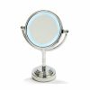 Home And Lifestyle TODO Mirrors | Todo 5" Led Backlit Make Up Mirror Double Side 1X / 5X Magnification Battery Silver