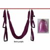 Sport & Fitness HOD Health & Home Equipment | Anti-Gravity Aerial Yoga Hammock Hanging Belt Swing Trapeze Home Gym Fitness Exercises - Dark Purple