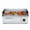 Outdoors Soga | Soga 2200W Stainless Steel Ribbed Griddle Commercial Grill Bbq Hot Plate 56*48*23Cm