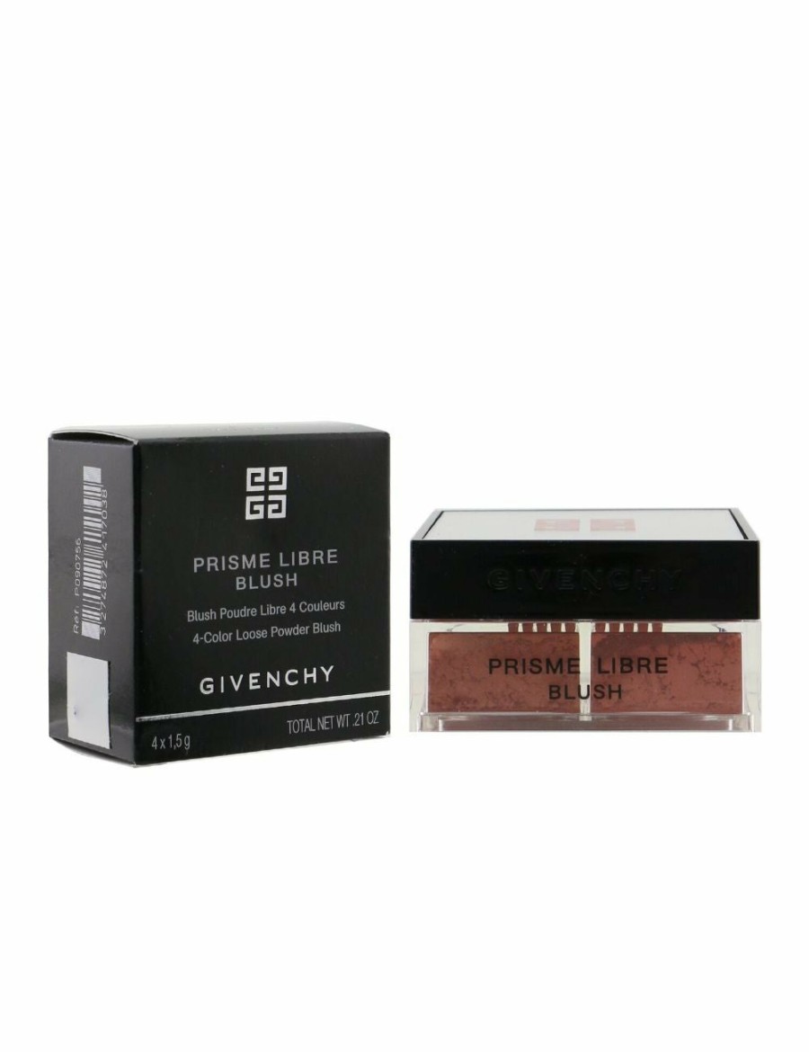 Beauty Givenchy Powder | Givenchy Prisme Libre Blush 4 Color Loose Powder Blush - # 6 Flanelle Rubis (Brick Red) 4X1.5G/0.0525Oz